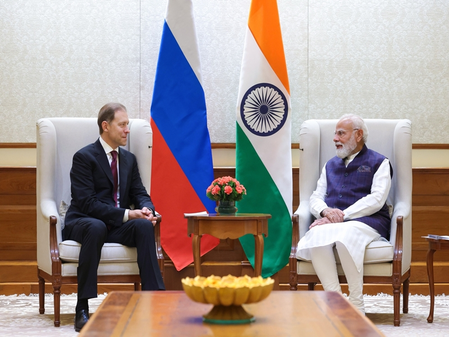 PM Modi reviews bilateral cooperation with Russia’s Manturov