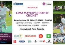 Y Media Joins as Proud Media Partner for the 22nd Annual CIMA Canada Mayor’s Trophy Cricket Event