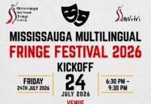 SAWITRI Theatre Group Kicks Off the 6th Mississauga Multilingual Fringe Festival (MMFF) on July 24th, 2026 6:30 PM – 9:30 PM at Small Arms Inspection Building (SAIB), Mississauga